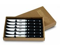 AUSONIA - Confezione Regalo 6 coltelli forgiato da Bistecca Cm 12 Linea Evolux