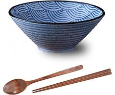Ciotole Di Zuppa Piatti Ciotola Di Curry Ciotole Di Ramen Di Tagliatella, Set Di Ciotole Di Ramen for 1 Persona, Ciotola Di Porridge, Ciotola Di Punch Decorativa, Ciotola Di Zuppa In Stile Giapponese-