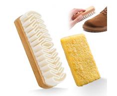 Spazzola per Scarpe Scamosciate, Pulizia Scarpe Scamosciate con Gomma Spazzola Scarpe Scamosciate Spazzola Camoscio Scarpe Hard-Wearing Spazzola Scarpe Pelle per Scarpe di Pulizia Pelle