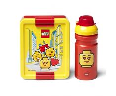 Set per il pranzo al sacco LEGO ragazza, portavivande e bottiglia