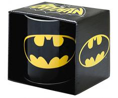 Klang & Kleid, Logoshirt, Tazza di Batman, Nero (Schwarz)