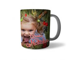 Babloo Tazza di Natale Idea Regalo Natalizia Personalizzata con Foto Albero di Natale
