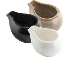 BESTonZON 3 Pezzi Di Crema Di Ceramica Salsiera Piccola Brocca Di Crema Di Latte Per Caffè Brocca Portata Brocca Di Salsa Brocca Di Crema Di Latte Per La Cucina Versatore Di Gravey