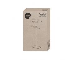 Balvi - Valet servomuto. Mantiene i Vestiti in Ordine. Include Un Vassoio per Piccoli Oggetti. Realizzato in Metallo. Colore Bianco