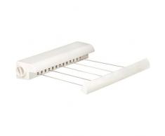Metaltex Portofino - Stendibiancheria da parete, white, plastica, outdoor;per interni