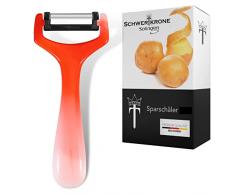Pelapatate a pendolo, trasversale, asparagi, in acciaio Solingen. Coltello da taglio/grattugia per verdure, cetriolo, destrorsi e mancini. Rot