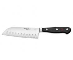 WÜSTHOF Santoku con Alveolature, Classic (1040131314), Lama da 14 cm, Forgiato, Acciaio Inossidabile, Coltello Cuoco Asiatico Molto Affilato, Coltello Sushi