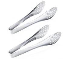 2 Pezzi Pinze di Servizio AntiGraffio, Pinza da Buffet con Manico, Pinze per Servire a Buffet, Pinze per Barbecue, Pinze per Dolci, Pinze da Servizio, per Barbecue, Insalata, Pasta, Cucina