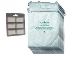 6 SACCHETTI + 6 PROFUMI ORIGINALI PER FOLLETTO VK 135 136 ASPIRAPOLVERE VORWERK ORIGINALE