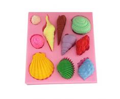 YOKIRIN® Stampo in silicone Accessori del fondente della decorazione torta al cioccolato stampi, stampi zucchero Torte, stampi di sapone (stile di vita di marina 2)