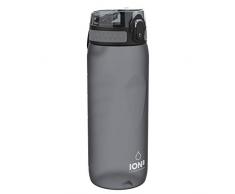 Ion8 Borraccia Bici Senza Perdite, Senza BPA, 750ml, Grigio