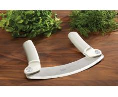 Joseph Joseph - Mezzaluna da Cucina, Lama in Acciaio Inox 18 cm, Pieghevole - Verde