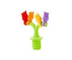 BRANDANI - Tappo Con Segnabicchieri Sogg/Col Ass Silicone Display 36 Pz