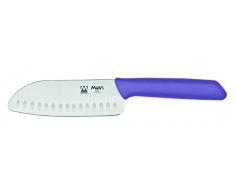 Montana Mini Chef Coltello da Cucina Santoku Viola per Bambini, Coltello Chef con Lama Alveolata in Acciaio Inox allAzoto 13 cm e Manico Ergonomico, Coltelli da Cucina Professionali Made in Italy