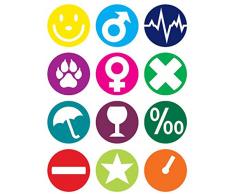 Fackelmann Stick Segna Bicchiere, Silicone, Multicolore