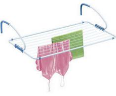 Gimi Polar 100 Stendibiancheria da Balcone con Bracci Regolabili, Acciaio/Resina, Bianco, 110 x 55 x 28 cm