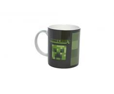 MINECRAFT - Tazza Personalizzata in Porcellana + Box Omaggio - Mug Tazza Colazione con Manico, Utilizzabile in Microonde e Lavastoviglie - Minecraft Gadget per Regali Natale Bambini e Ragazzi, 350 ml