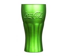Luminarc 8012987.0 Mirror Life â Set di 6 bicchieri alti, motivo Coca Cola, vetro verde 37 cl