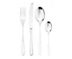 Sambonet Taste 52163-G2 - Set di Posate da Tavola monoblocco in acciaio inox 18/10, per 12 persone, 48 pezzi: 12 forchette, 12 cucchiai, 12 coltelli, 12 cucchiaini da tè