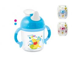 Lulabi 8095500 Tazza San Secondo Sorsi Winnie, 200 ml, Rosa/Azzurro
