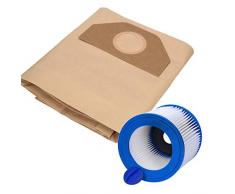 Wessper 20 Sacchetti per aspirapolvere+ 2 Filtro a Cartuccia per Kärcher 6.959-130.0 6.414-552.0 WD 3.200, 3.300 M, 5.800, WD 3.500, WD 3.800, 4001, 4002, A2201, 2504, 2204, 2604, 2656x, 2654, 2251