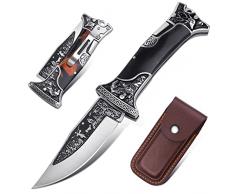 Jason coltello pieghevole coltello da tasca con clip da cintura unico coltello da cintura con fodero in PU per attività allaperto Grande collezione.