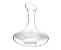 Hemoton Vino Decanter Bicchiere di Cristallo Vino Rosso Caraffa Distributore di Vino Vino Aeratore Tenuto in Mano Accessori per Vino per Natale Regalo di Compleanno di Nozze (Trasparente)