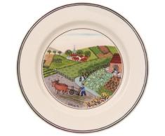 Villeroy & Boch Design Naif Piatto per Pane Villaggio, Porcellana, Bianco, 17 cm