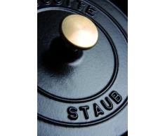 STAUB Cocotte Casseruola, Cristal, 20 cm, Nero