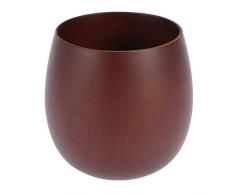 Weikeya Legno Giapponese Tazza in Legno, Da Tè Usare Come Tazza Tè, Per Uso a Lungo Termine, Caffè, Vino E Acqua