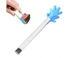 GUILI 2 PCS Pinze da Cucina minuscole - Pinze Carine per Cucinare - Pinza da Zucchero Resistente al Calore per servire antipasti, Catering, Dessert, insalate, Formaggio grattugiato, Barbecue e Cucina