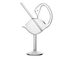 Holibanna Cigno Bicchiere da Cocktail Uccello Cocktail Calice di Vetro Tazza di Vetro Trasparente di Uccelli Decorativi Bicchiere da Cocktail per La Casa Bar Ristorante (178ML)