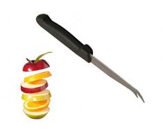 Marietti Coltelleria MRT240035 Coltello Formaggi, Nero, Acciaio Inossidabile