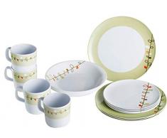 Brunner Esprit, Servizio di Piatti in Melamina, Set da 16 pezzi, per 4 Persone