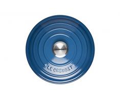 Le Creuset Casseruola Signature in ghisa con coperchio, Ã 24 cm, Rotonda, Adatta a tutte le fonti di calore incl. induzione, Volume: 4,2 l, 4,305 kg, Blu Marsiglia