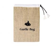 Home Sacchetto Portaglio, 20x32 cm, Tessuto, Marrone, 21x1x32 cm