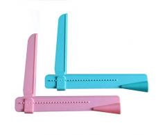 Lezed Regolabile Raschietto per Crema Spatole per Cake Glassa Torta Pasticceria spatola Torta Lisciatura Cutter Piastra per Dolci Cake Edge Decora attrezzo, Adatta per Cupcake, Dolci, Torta. Set di 2