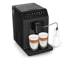 Krups EA897B10 Evidence Eco-Design Macchina da caffè automatica, Expresso, Capuccino, Quattro Force, Sistema One-Touch, 8 bevande preimpostate, Bevande personalizzabili, Nero