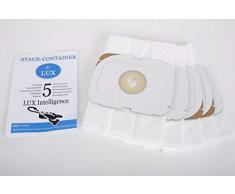 5 sacchetti per aspirapolvere Premium per Lux Intelligence, S115, Royal, AP11, 11000150
