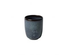 Villeroy & Boch Tazza Senza Manico Lave Gris, 400 ml, Tazza in Terracotta Senza Manico, Ottima per Momenti di Caffè, Lavabile in Lavastoviglie e a Microonde