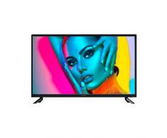 KIANO Slim TV Televisione 40 Pollici 100 cm | LED Full HD 1080p TV schermo FHD | Triplo Tuner DVB-T2 CI CI+ | 2 HDMI Ingressi | Multimedia USB | Dolby Audio | PVR | Hotel Mode | Nero | Modello 2022