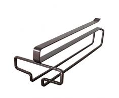 Generic Portabicchieri da Vino sotto Il Mobile,Portaoggetti per Bicchiere di Vino Senza Punch - Appendiabiti per Bicchieri da Vino sotto Il ripiano per Cucina, Ufficio, dispensa, Appartamento