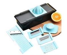 Tagliaverdure multiuso, Grattugia per scorza di agrumi rimovibile manuale, Gadget per grattugiare formaggio allaglio con lama in metallo, scorza per patate al limone e lime con protezione per Mumiao