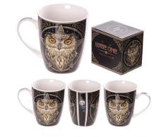 Tazza Mug Colazione in Ceramica Gufo Saggio by Lisa Parker