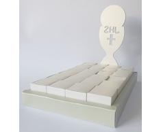 Torta Vassoio porta confetti portaconfetti Comunione bianca 24 scatoline