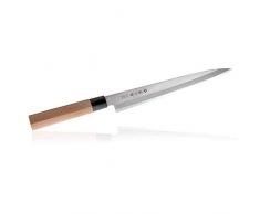 Tojiro - Coltello tradizionale giapponese, per sushi / sashimi, professionale, in acciaio molibdeno vanadio, lama ultra affilata, manico in legno Yanagiba 27 cm
