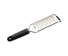 PIAZZA - Grattugia Formaggio Manuale in Acciaio Inox - Manico Antiscivolo 31.5cm – Lama Ultra Spessa 13.5x6.5cm - Ideale anche per Verdure, Limone, Mela, Patate, Carote, Agrumi