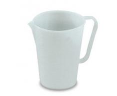 Giganplast GIG Caraffa Graduata, 1 Litro, Polietilene, Bianco