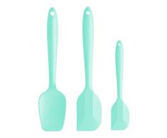 Leccapentole Cucina, Spatola Cucina, Spatola Silicone, 3PCS Marisa Cucina Spatole Cucchiaio Spatole Pasticceria Spatola per Dolci Leccapentole Silicone Utensili Cucina Silicone (Verde)