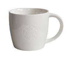 Starbucks Tazza da caffè Bianco Coffee Cup Mug Classic White Collectors Venti 20oz